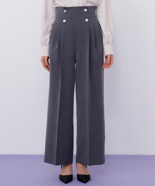 JILL by JILL STUART（ジルバイジルスチュアート）の「メタル釦ストレートイージーパンツ（その他パンツ・レディース・ピンク/グレー/ネイビー・MEDIUM/SMALL）」の17枚目の写真