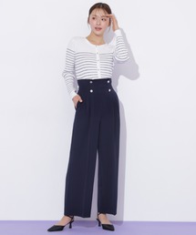 JILL by JILL STUART（ジルバイジルスチュアート）の「メタル釦ストレートイージーパンツ（その他パンツ）」