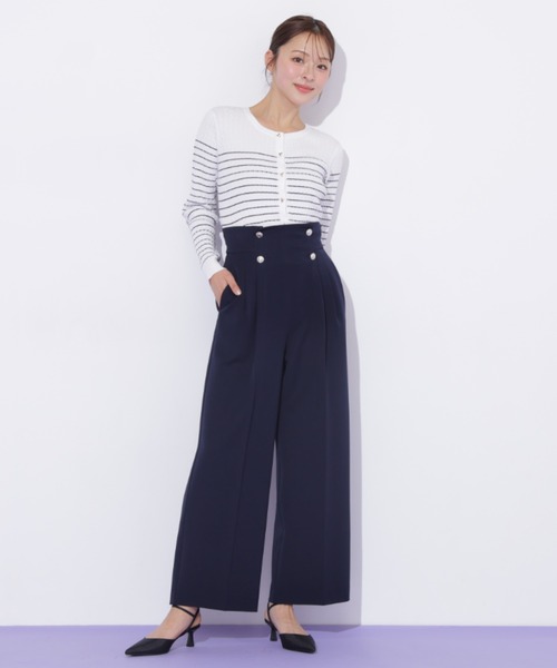 JILL by JILL STUART(ジルバイジルスチュアート)の「メタル釦ストレートイージーパンツ(その他パンツ・レディース・ピンク/グレー/ネイビー・MEDIUM/SMALL)」の18枚目の写真