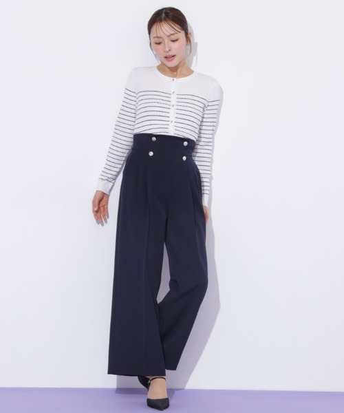 JILL by JILL STUART(ジルバイジルスチュアート)の「メタル釦ストレートイージーパンツ(その他パンツ・レディース・ピンク/グレー/ネイビー・MEDIUM/SMALL)」の16枚目の写真