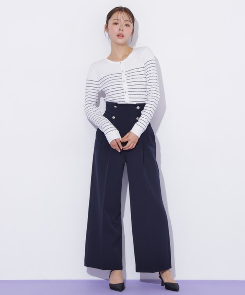 JILL by JILL STUART(ジルバイジルスチュアート)の「メタル釦ストレートイージーパンツ(その他パンツ・レディース・ピンク/グレー/ネイビー・MEDIUM/SMALL)」の5枚目の写真