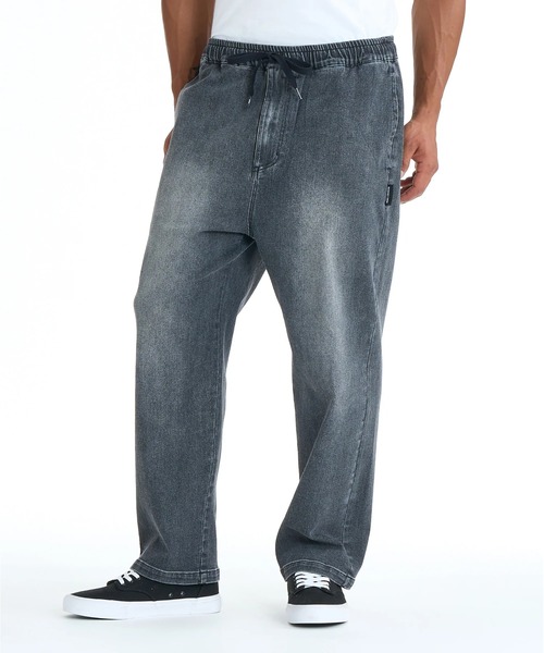 DC SHOES(ディーシーシューズ)の「DC SHOES メンズ 26 WIDE PANT デニム ワイドパンツ 【2026年春夏モデル】/ウエストゴムドローコードボトムス(その他パンツ・メンズ・グレー系その他2/インディゴブルー/ブルー系その他/ブラック系その他/ブラック/ライトブルー・MEDIUM/LARGE/X-LARGE/SMALL)」の1枚目の写真