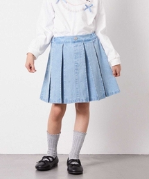 a.v.v | [120-160]ビジューデニムプリーツスカート(スカート)