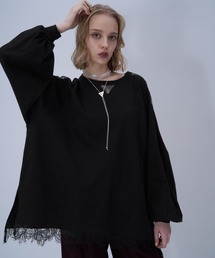 HARE | レースキリカエロングTシャツ(HARE)(Tシャツ/カットソー)