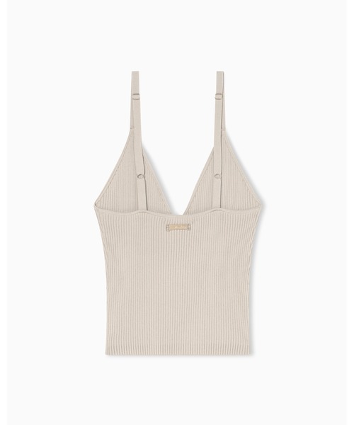 ARMANI EXCHANGE（アルマーニエクスチェンジ）の「【A|X アルマーニ エクスチェンジ】Vネックニットキャミソールトップ（ニット/セーター・レディース・サンドベージュ・X-SMALL/SMALL/MEDIUM/LARGE）」の2枚目の写真