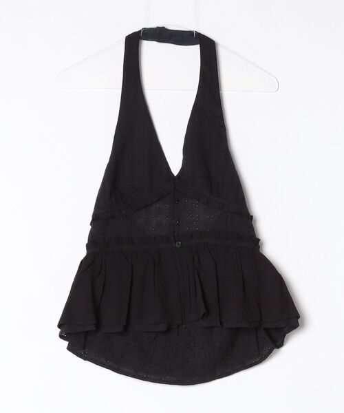 Ray BEAMS（レイビームス）の「◎レースホルターN BL（シャツ/ブラウス・レディース・ホワイト/ブラック・ONE SIZE）」の2枚目の写真