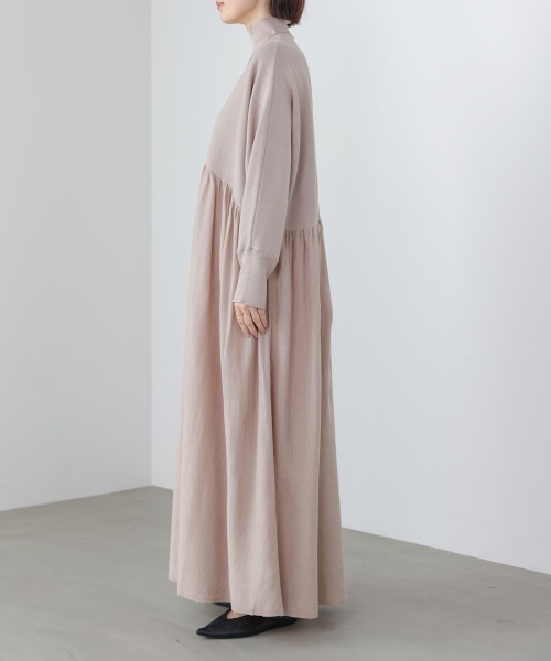 Bou Jeloud（ブージュルード）の「ギャザーニットワンピース（ワンピース・レディース・オレンジ/ブラック/ベージュ・FREE）」の20枚目の写真