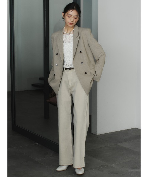 シュリンクレースボートネックプルオーバー