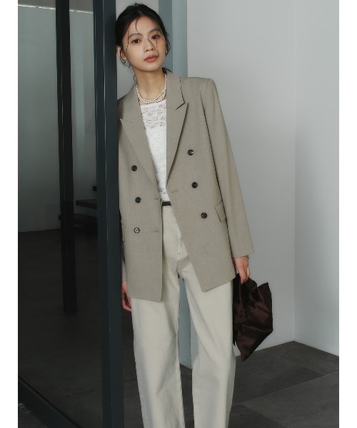 シュリンクレースボートネックプルオーバー