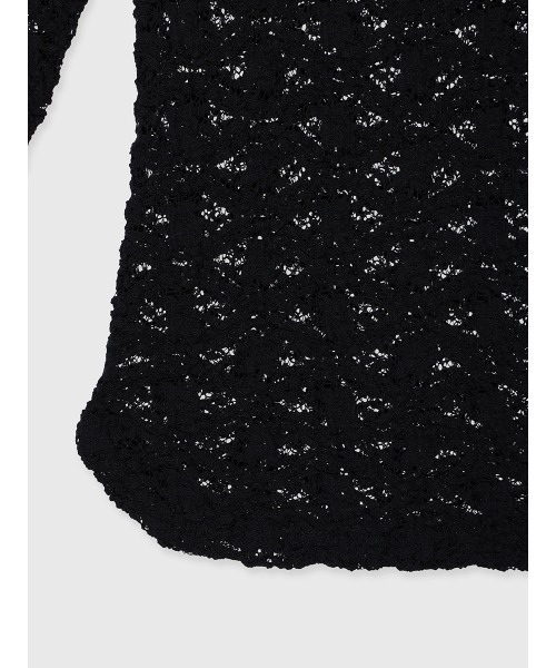 シュリンクレースボートネックプルオーバー