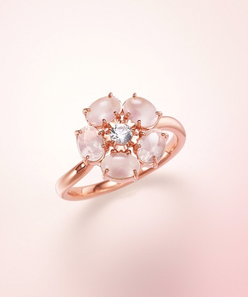 4℃(ヨンドシー)の「【Sakura Collection】シルバー リング(リング・レディース・ピンクゴールド・#10/#12)」の1枚目の写真