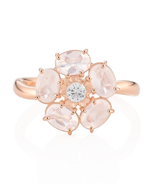 4℃(ヨンドシー)の「【Sakura Collection】シルバー リング(リング・レディース・ピンクゴールド・#10/#12)」の2枚目の写真