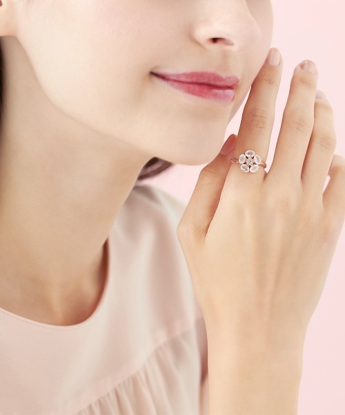 4℃(ヨンドシー)の「【Sakura Collection】シルバー リング(リング・レディース・ピンクゴールド・#10/#12)」の4枚目の写真
