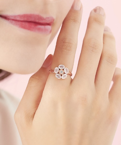 4℃(ヨンドシー)の「【Sakura Collection】シルバー リング(リング・レディース・ピンクゴールド・#10/#12)」の5枚目の写真