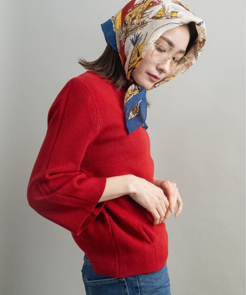 lodie(ロディ)の「バルーン袖 モチモチニット(ニット/セーター・レディース・ブラック/アイボリー/レッド/イエロー/グレー・FREE)」の21枚目の写真