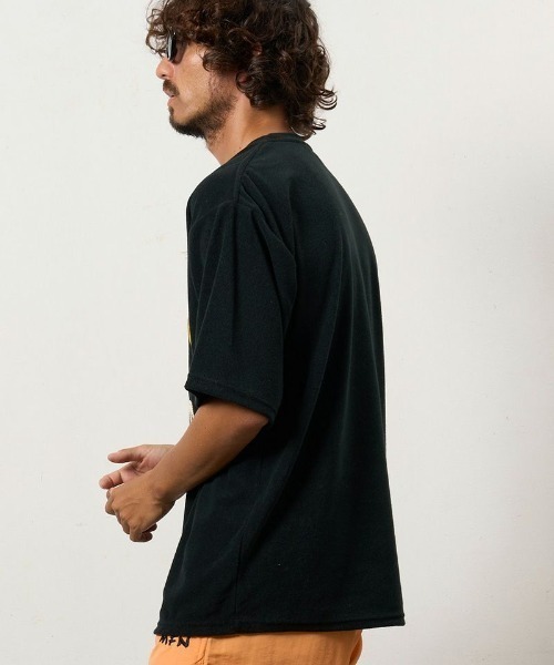 STUD MUFFIN（スタッドマフィン）の「STUD MUFFIN/スタッドマフィン/パイル アンカーロープ刺繍スマイルパッチオーバーサイズSS Tシャツ/614-02880（Tシャツ/カットソー・メンズ・ブラック・3/2）」の3枚目の写真