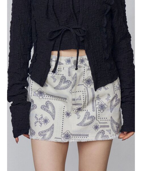 EMODA（エモダ）の「ボックスミニスカート（スカート・レディース・アイボリー/ブラック/ブラウン・SMALL/MEDIUM）」の17枚目の写真