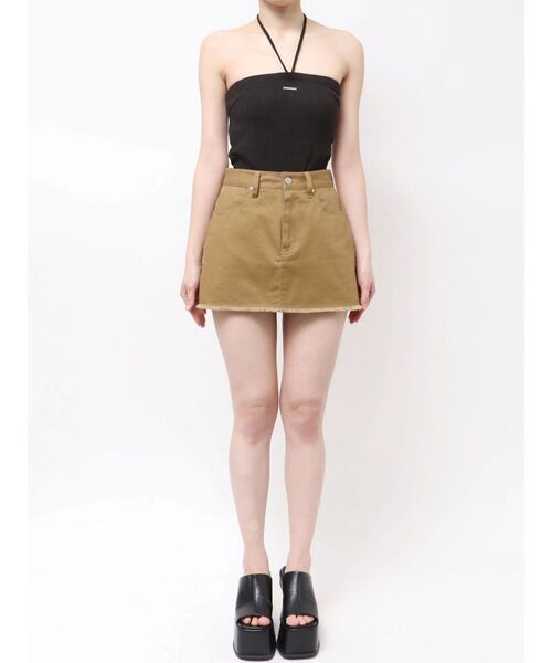 EMODA(エモダ)の「ボックスミニスカート(スカート・レディース・アイボリー/ブラック/ブラウン・SMALL/MEDIUM)」の14枚目の写真