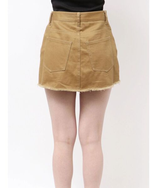 EMODA（エモダ）の「ボックスミニスカート（スカート・レディース・アイボリー/ブラック/ブラウン・SMALL/MEDIUM）」の4枚目の写真