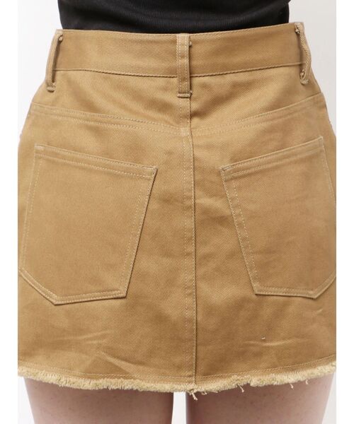 EMODA（エモダ）の「ボックスミニスカート（スカート・レディース・アイボリー/ブラック/ブラウン・SMALL/MEDIUM）」の5枚目の写真