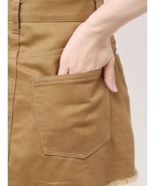 EMODA（エモダ）の「ボックスミニスカート（スカート・レディース・アイボリー/ブラック/ブラウン・SMALL/MEDIUM）」の6枚目の写真