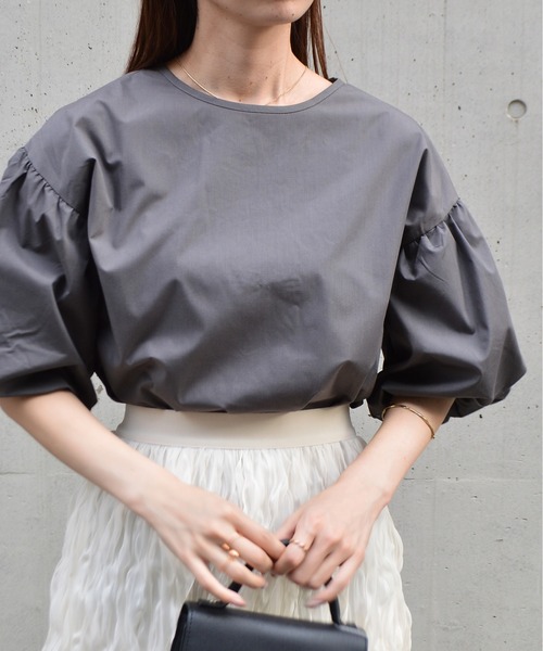 &soiree(アンドソワレ)の「バルーンスリーブブラウス(シャツ/ブラウス・レディース・ブラック/ブラック系その他/グレー/ホワイト/ピンク・MEDIUM/LARGE)」の9枚目の写真