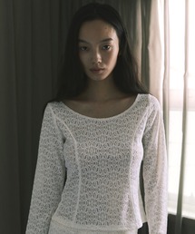 kiehtova | 【kiehtova】LACE TEXTURE TOPS/レーステクスチャートップス(Tシャツ/カットソー)