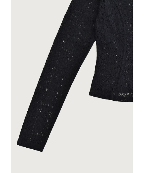 kiehtova（キエトヴァ）の「【kiehtova】LACE TEXTURE TOPS/レーステクスチャートップス（Tシャツ/カットソー・レディース・ホワイト/ブラック・FREE）」の9枚目の写真