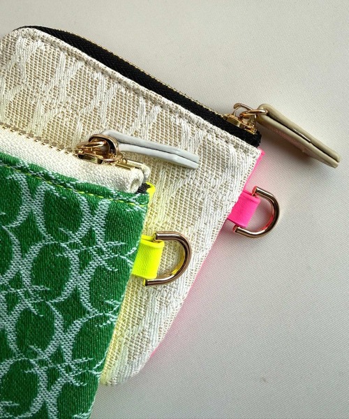 Q（キュー）の「モノグラムカードケース（カードケース・レディース・レモンイエロー/ピンク・MEDIUM）」の4枚目の写真