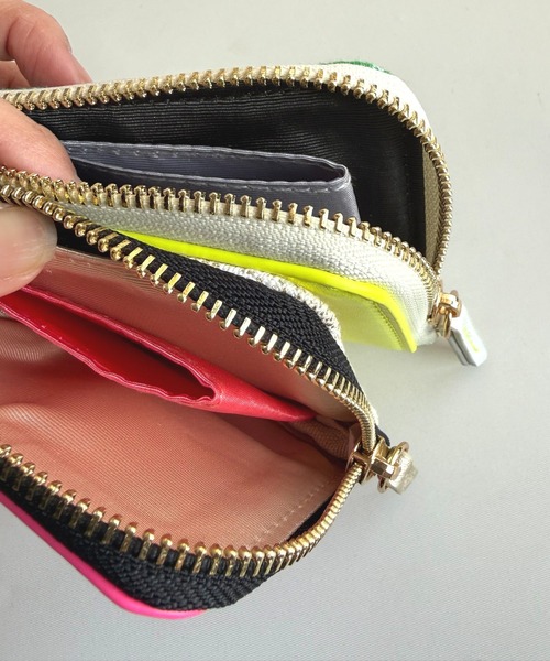 Q（キュー）の「モノグラムカードケース（カードケース・レディース・レモンイエロー/ピンク・MEDIUM）」の12枚目の写真