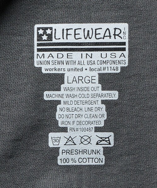Lifewear(ライフウェア)の「<LIFEWEAR> 5.5oz SSL TEE/Tシャツ(Tシャツ/カットソー・メンズ・ダークグレー/パープル/ロイヤルブルー・XL/L)」の13枚目の写真