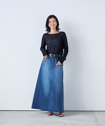 YANUK（ヤヌーク）の「フレアロングスカート（デニムスカート）」