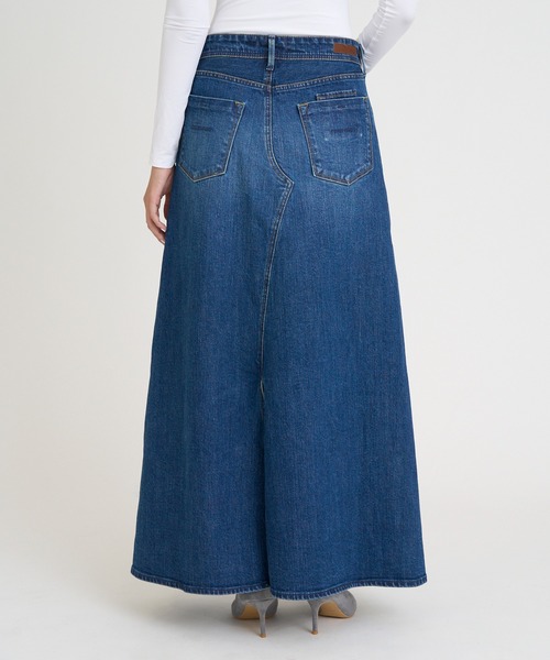 YANUK（ヤヌーク）の「フレアロングスカート（デニムスカート・レディース・ブルー・L/M/S）」の7枚目の写真