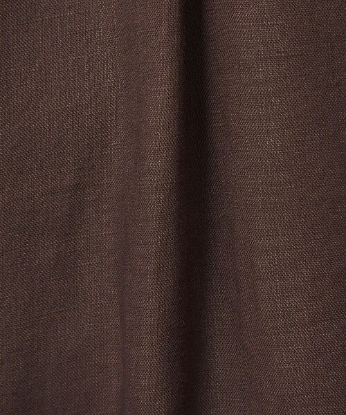 green label relaxing（グリーンレーベルリラクシング）の「［size SHORTあり］リネン シャツ ワンピース（シャツワンピース・レディース・ブラウン/ライトブルー/ダークグレー・SHORT/FREE）」の6枚目の写真