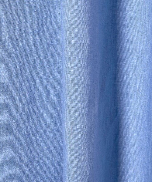 green label relaxing（グリーンレーベルリラクシング）の「［size SHORTあり］リネン シャツ ワンピース（シャツワンピース・レディース・ブラウン/ライトブルー/ダークグレー・SHORT/FREE）」の18枚目の写真
