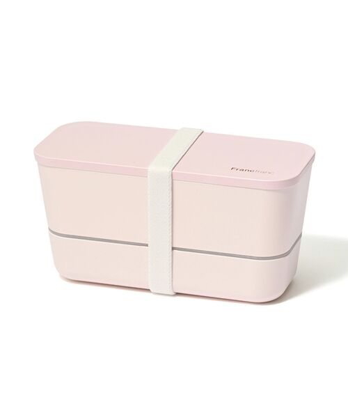 ロゴ ランチボックス 2段 ピンク 弁当箱 2段 ピクニック ランチ（お