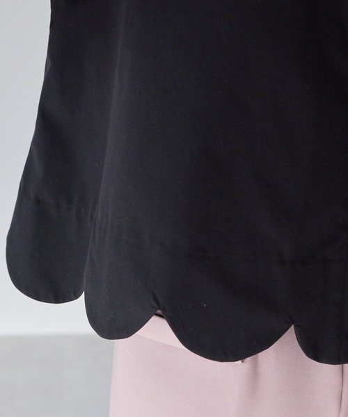 Neige(ネージュ)の「バルーンスリーブスカラップブラウス(シャツ/ブラウス・レディース・ホワイト/ブラック/ブルー・ONE SIZE)」の17枚目の写真