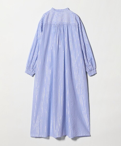 green label relaxing（グリーンレーベルリラクシング）の「ギャザー シャツワンピース（シャツワンピース・レディース・ライトブルー/オフホワイト・FREE）」の15枚目の写真