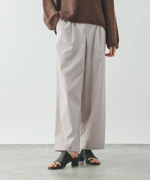 GLOBAL WORK（グローバルワーク）の「イージーケアリネンストレートパンツ/600994（その他パンツ・レディース・ブルー/グレー/グレー系その他/スミクロ/ブラウン/ホワイト系その他・X-LARGE/LARGE/MEDIUM/SMALL）」の9枚目の写真