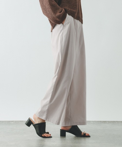 GLOBAL WORK（グローバルワーク）の「イージーケアリネンストレートパンツ/600994（その他パンツ・レディース・ブルー/グレー/グレー系その他/スミクロ/ブラウン/ホワイト系その他・X-LARGE/LARGE/MEDIUM/SMALL）」の10枚目の写真