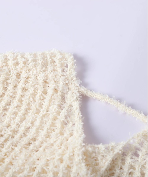 AMELY（エミリー）の「バックオープン ニットプルオーバー（ニット/セーター・レディース・その他/ブラック/クリーム/ブルー/ピンク・フリー）」の6枚目の写真