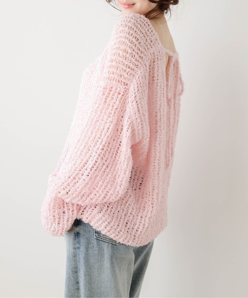 セール】バックオープン ニットプルオーバー（ニット/セーター