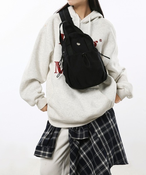 Miniministore(ミニミニストア)の「ミニリュック2wayナイロンバッグ小さめ(バックパック/リュック・レディース・ブラック/アイボリー/カーキ/ラベンダー/イエロー/キャメル・FREE)」の13枚目の写真