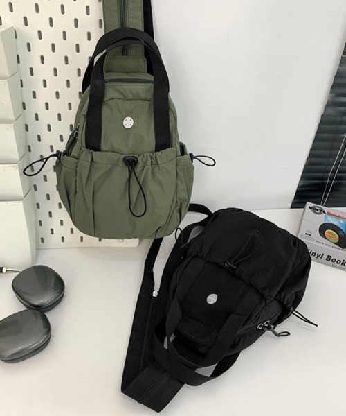 Miniministore(ミニミニストア)の「ミニリュック2wayナイロンバッグ小さめ(バックパック/リュック・レディース・ブラック/アイボリー/カーキ/ラベンダー/イエロー/キャメル・FREE)」の21枚目の写真