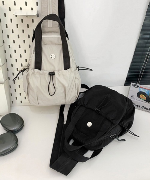 Miniministore(ミニミニストア)の「ミニリュック2wayナイロンバッグ小さめ(バックパック/リュック・レディース・ブラック/アイボリー/カーキ/ラベンダー/イエロー/キャメル・FREE)」の22枚目の写真