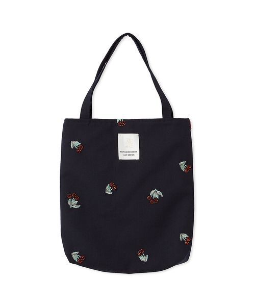 LILY BROWN(リリーブラウン)の「【LILY BROWN×KEITA MARUYAMA】エンブロイダリーミニトート(トートバッグ・レディース・ネイビー/グレー・F)」の2枚目の写真