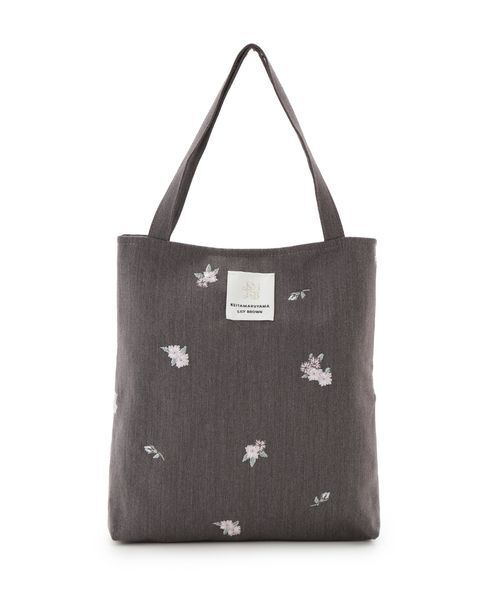 LILY BROWN(リリーブラウン)の「【LILY BROWN×KEITA MARUYAMA】エンブロイダリーミニトート(トートバッグ・レディース・ネイビー/グレー・F)」の5枚目の写真
