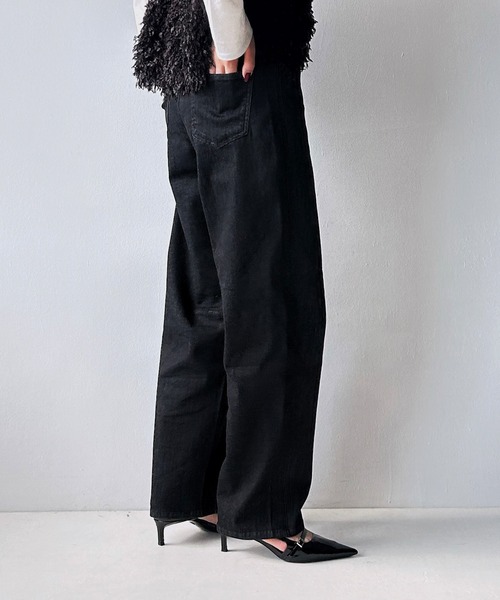zootie（ズーティー）の「エアパンツ［バレルレッグ］（その他パンツ・レディース・ケミカルウォッシュ/ベージュ/インディゴブルー/ブラック系/ライトインディゴブルー/グレー系/ブラック/ライトブルー/アイボリー・M/L/LL）」の20枚目の写真