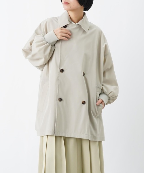 LUCA/LADY LUCK LUCA（ルカ/レディラックルカ）の「LC/LLL ミドル丈オーバートレンチコート（トレンチコート・レディース・チャコールグレー/ライトベージュ・FREE）」の9枚目の写真