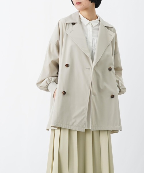 LUCA/LADY LUCK LUCA（ルカ/レディラックルカ）の「LC/LLL ミドル丈オーバートレンチコート（トレンチコート・レディース・チャコールグレー/ライトベージュ・FREE）」の3枚目の写真